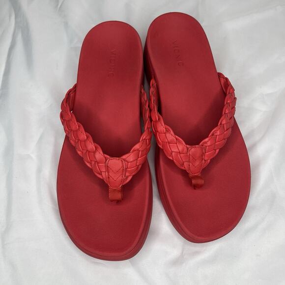 Vionic Kenji coral Red Thong Sandals Size US 10, Summer, Spring, Casual, Classic - Picture 1 of 6